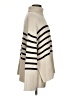 Gap 100% Cotton Stripes Tan Turtleneck Sweater Size XS - photo 4