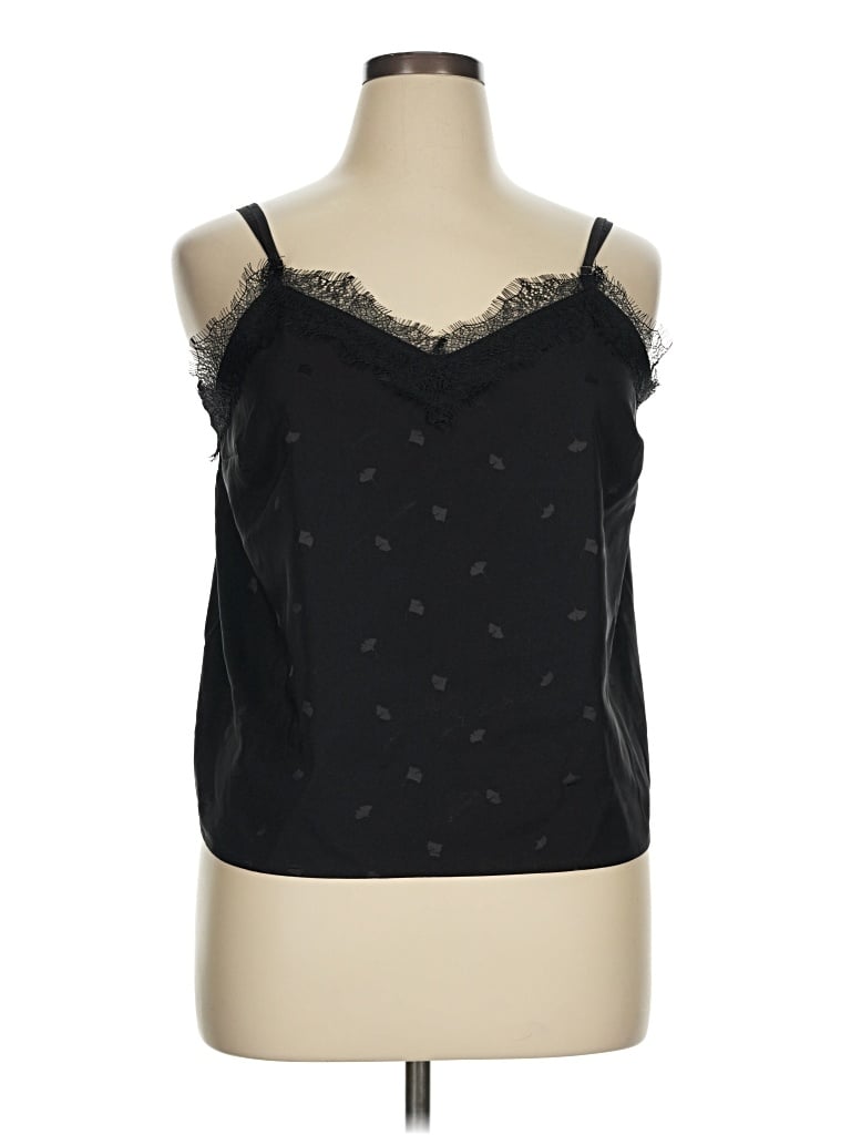 Pre-owned Loft Versa Sleeveless Blouse In Black