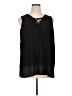 MICHAEL Michael Kors Black Sleeveless Blouse Size 1X - photo 1