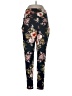 Acting Pro Floral Black Casual Pants Size L - photo 1