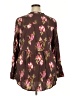 Torrid Floral Brown 3/4 Sleeve Blouse Size 2X Plus (2) - photo 2