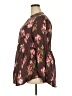Torrid Floral Brown 3/4 Sleeve Blouse Size 2X Plus (2) - photo 5