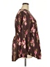 Torrid Floral Brown 3/4 Sleeve Blouse Size 2X Plus (2) - photo 4