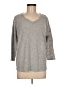 Pink Clover Gray 3/4 Sleeve Top Size M - photo 1