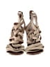 Kenneth Cole New York 100% Leather Tan Gray Heels Size 8 1/2 - photo 2