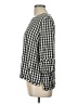 Assorted Brands 100% Rayon Checkered-gingham Black 3/4 Sleeve Blouse Size L (estimated) - photo 5
