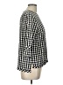 Assorted Brands 100% Rayon Checkered-gingham Black 3/4 Sleeve Blouse Size L (estimated) - photo 4