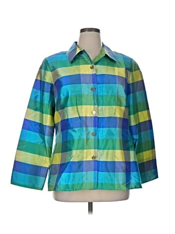 Nina Mclemore 3/4 Sleeve Silk Top (view 1)