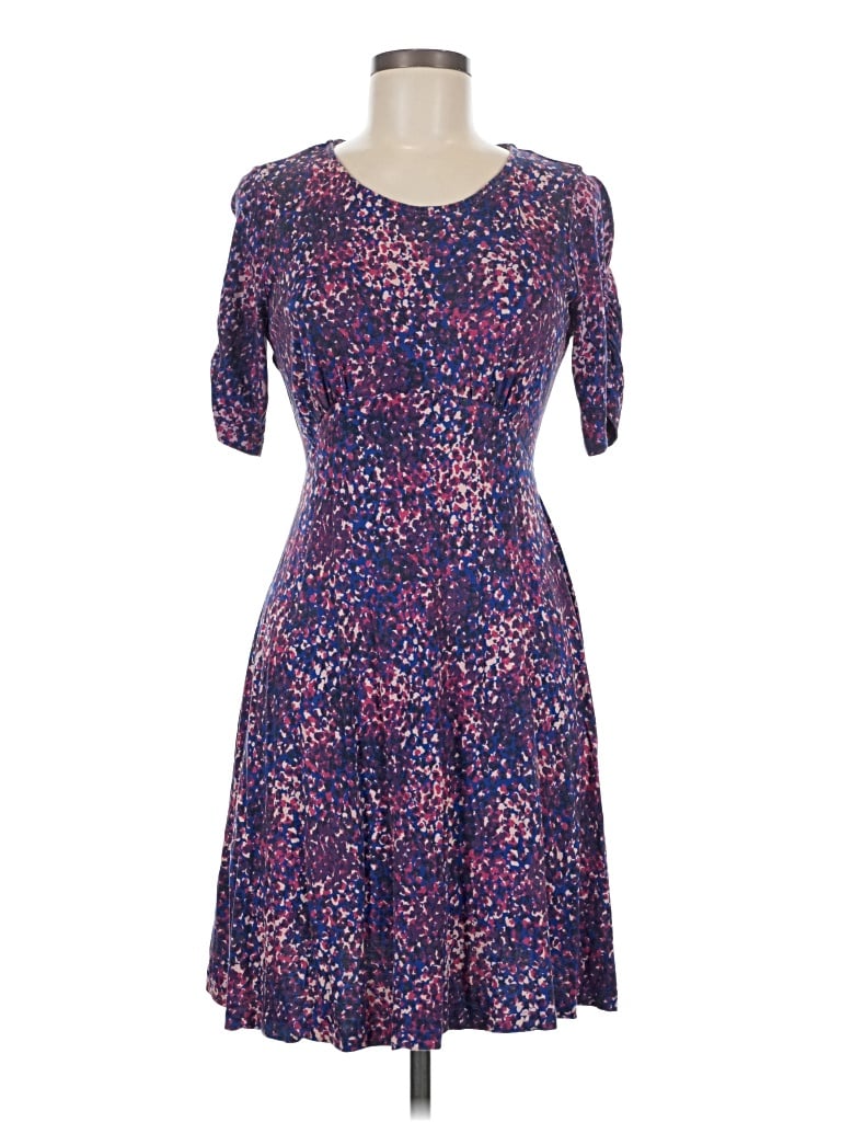 Pre-owned Fat Face Cocktail Dress In Purple
