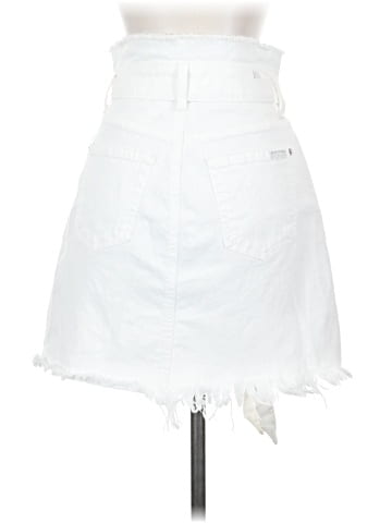 7 For All Mankind Denim Skirt (view 2)