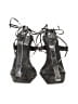 Topshop Gray Black Sandals Size 7 - photo 2