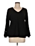 Chico's Black Long Sleeve Blouse Size Med (1) - photo 1