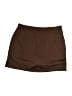 Unbranded Solid Brown Casual Skirt Size S - photo 2