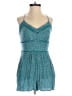 Aeropostale 100% Rayon Hearts Teal Blue Romper Size XS - photo 1