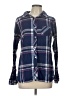 Le Tigre Plaid Blue Long Sleeve Button-Down Shirt Size L - photo 1