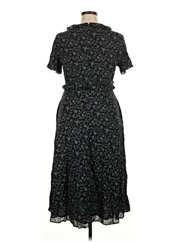 Madewell Ruffled Tiered Midi Dress in Dotted Vines (view 2)
