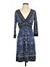 Max Edition Paisley Blue Casual Dress Size S - photo 1