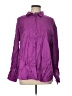 Fred David Purple Long Sleeve Button-Down Shirt Size L - photo 1