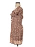 Unbranded 100% Polyester Paisley Brown Casual Dress Size S - photo 5