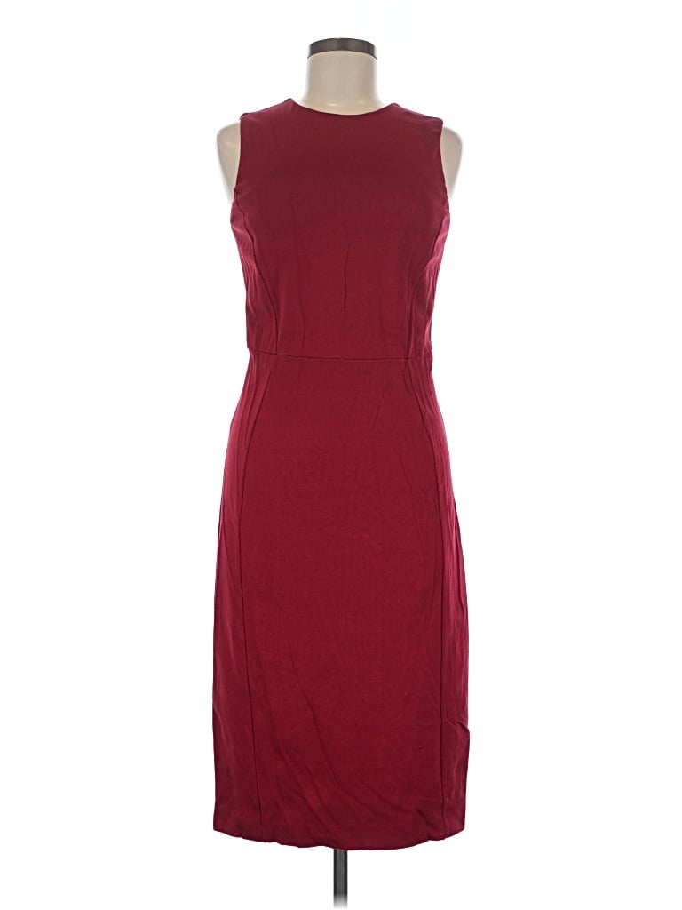 Pre-owned P.a.r.o.s.h Cocktail Dress In Burgundy