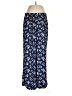 Lands' End 100% Polyester Floral Blue Casual Pants Size M (petite) - photo 1
