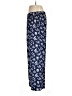 Lands' End 100% Polyester Floral Blue Casual Pants Size M (petite) - photo 5