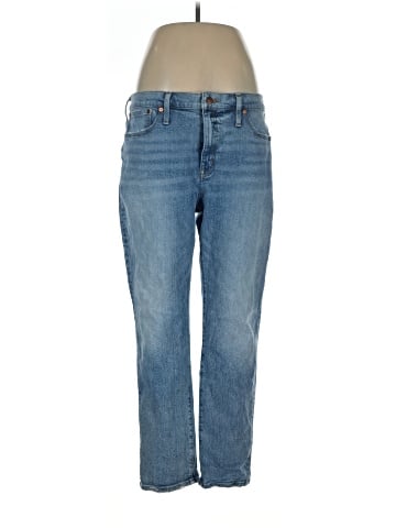 Madewell Tomboy Straight Jeans in Glover Wash (view 1)