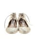 Diane von Furstenberg Metallic Gold Tan Flats Size 10 - photo 2