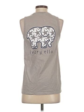 Ivory Ella Sleeveless T-Shirt (view 2)