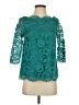 Madison Marcus 100% Nylon Teal 3/4 Sleeve Blouse Size S - photo 1