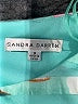 Sandra Darren 100% Polyester Print Teal Cocktail Dress Size 4 - photo 7