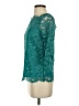 Madison Marcus 100% Nylon Teal 3/4 Sleeve Blouse Size S - photo 5