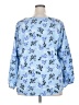 Lane Bryant 100% Polyester Blue 3/4 Sleeve Blouse Size 18 (petite) - photo 2