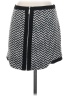 1.State Chevron-herringbone Black Casual Skirt Size 2 - photo 2