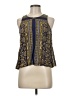 Fun2Fun 100% Rayon Blue Gold Sleeveless Blouse Size M - photo 1