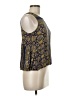 Fun2Fun 100% Rayon Blue Gold Sleeveless Blouse Size M - photo 4