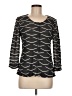 ECI 100% Polyester Black 3/4 Sleeve Top Size M - photo 1