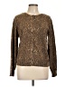 Vince Camuto Animal Print Brown Pullover Sweater Size L - photo 1