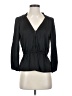 J.Crew 100% Polyester Black 3/4 Sleeve Blouse Size 2 - photo 1