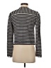 Ann Taylor LOFT 100% Cotton Stripes Black Jacket Size 4 - photo 2