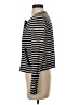 Ann Taylor LOFT 100% Cotton Stripes Black Jacket Size 4 - photo 5