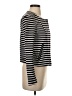 Ann Taylor LOFT 100% Cotton Stripes Black Jacket Size 4 - photo 4