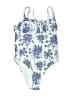 Berlook Print Blue One Piece Swimsuit Size L (estimated) - photo 1