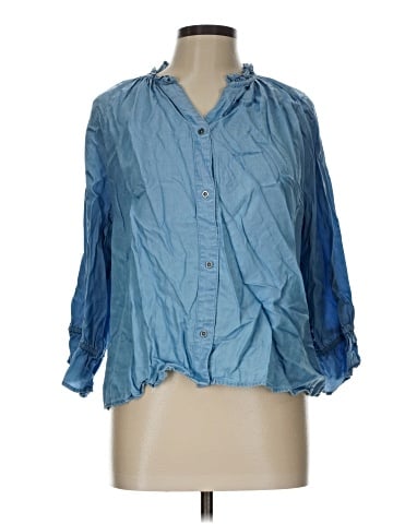 Hope & Harlow 3/4 Sleeve Button-Down Shirt (view 1)