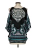 Hale Bob 100% Polyester Teal Sleeveless Blouse Size XS - photo 2