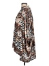 The ZigZag Stripe Animal Print Brown 3/4 Sleeve Blouse Size L - photo 5