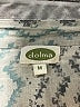 Dolma Chevron-herringbone Silver Long Sleeve Blouse Size M - photo 7