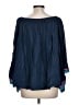 RUBY YAYA Blue 3/4 Sleeve Blouse Size L - photo 2