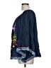 RUBY YAYA Blue 3/4 Sleeve Blouse Size L - photo 5