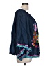 RUBY YAYA Blue 3/4 Sleeve Blouse Size L - photo 4